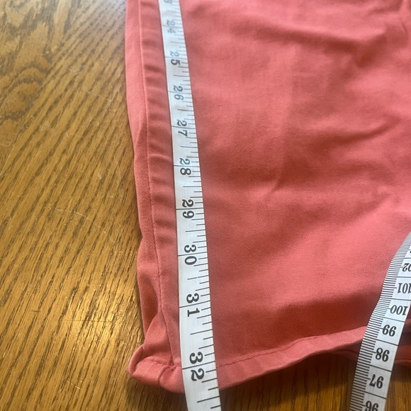 Peter Millar Sateen (?) 5-Pocket Pant Rust Men's Size 30 Salmon Pink 32” Ins - Picture 7 of 10